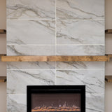 Modern Fireplace Mantel, Contemporary, Floating Mantle, Shelf, Hand Crafted, URBANDI (Aged Oak, 72Lx3Hx8D) Urbandi