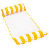 Aqua Original 4-in-1 Monterey Hammock Pool Float & Water Hammock – Multi-Purpose, Inflatable Pool Floats for Adults – Patented Thick, Non-Stick PVC Material – Golden Sunshine Aqua LEISURE