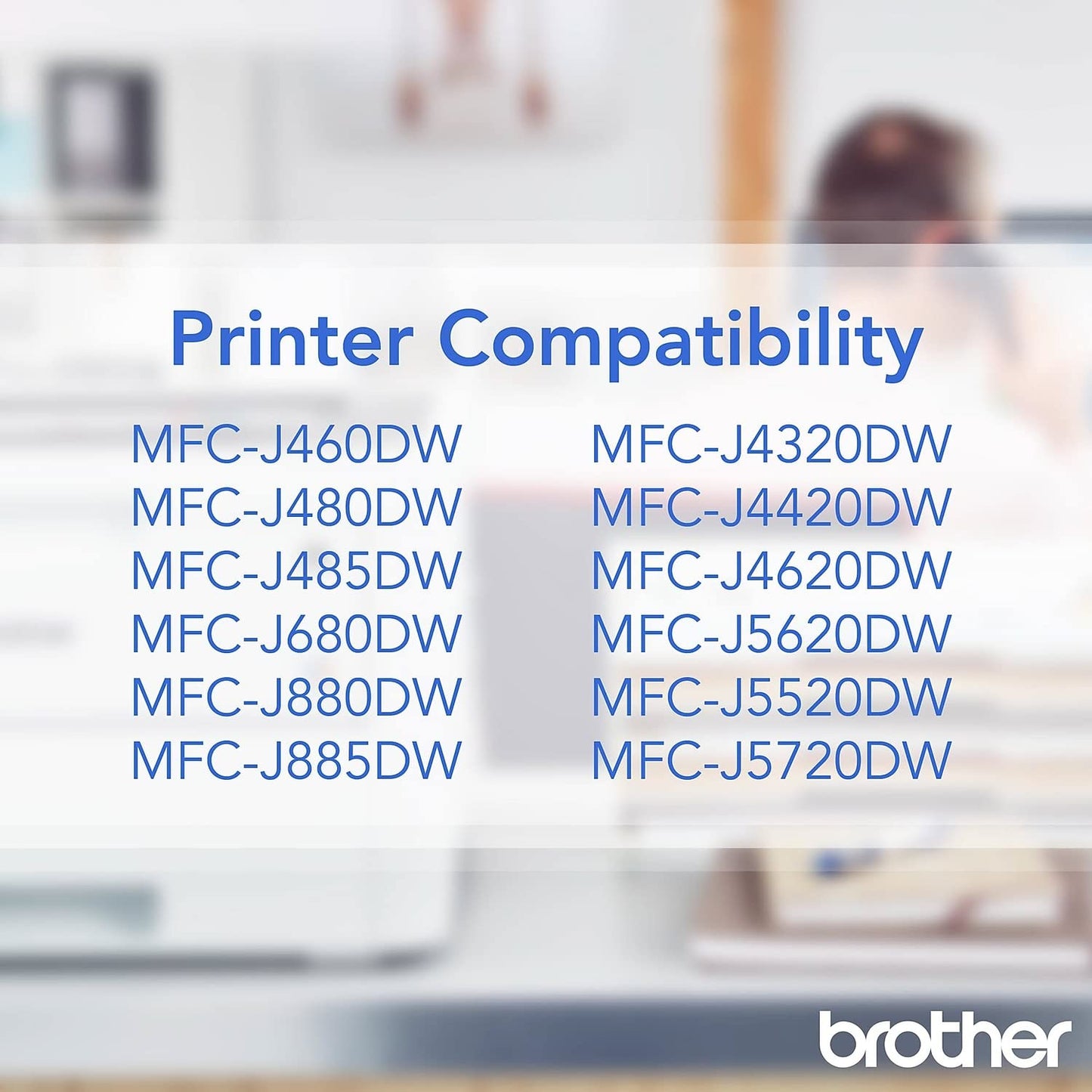 Brother Genuine High Yield Black Ink Cartridges, LC2032PKS, Replacement Black Ink Two Pack, Includes 2 Cartridges of Black Ink, Page Yield Up To 550 Pages/Cartridge, LC203