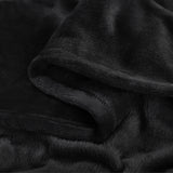 BEDELITE Fleece Blanket Black Throw Blankets for Couch & Bed, Luxury Plush Cozy Fuzzy Blanket 50x60 inches, Super Soft Warm Lightweight Throw Blanket for Travel Camping BEDELITE
