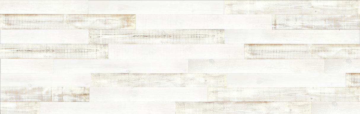 Urban Decor Wood Panels for Wall, Easy Peel and Stick Reclaimed Barn Wood Accent Planks for Kitchen Island Bedroom Doorways Backsplash (White Wash) Urban Decor MagicWood