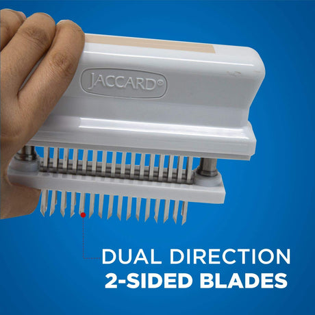 Jaccard 200348T, 48 Blade Durable Meat Tenderizer with Stainless Steel Razor Sharp Needle, Cooking Gadget for Tenderizing Chicken, Beef, Pork, Veal, BBQ, Tan Jaccard