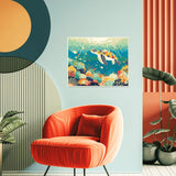 Sea Turtle Paint by Numbers Kit for Adults Beginner Turtle Oil Painting Kit Adult Paint by Number Kits on Canvas Animals DIY Painting for Beginners Art by Numbers for Gifts Home Wall Decor 16x20 Inch obterie