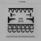 Hold Up Displays Gun Rack Wall Mount, Vertical Gun Rack, Rifle Rack, Holds 6 Shotguns, Rifles, & More, Heavy Duty Steel Indoor Gun Rack, Home Gun Storage Solutions - Made in The USA Hold Up Displays