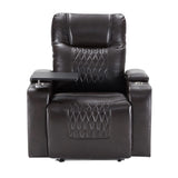 Merax Electric recliner chair with USB Charge Port, 360 Swivel Tray Table, Hand in-Arm Storage, and Cup Holders, ambient lighting Gaming Home Theater Seating Merax