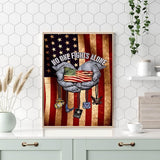 KTHOFCY 5D DIY Diamond Painting Kits for Adults, American Flag Patriotic Full Drill Embroidery Cross Stitch Crystal Rhinestone Paintings Pictures Arts Wall Decor Painting Dots Kits 11.8X15.7 inch KTHOFCY