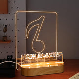 YuanDian Light up Now Playing Vinyl Record Stand, Now Spinning Record Stand, Wooden Acrylic Holder for Vinyl Album Display Storage, Vinyl Record LED Display Storage Collection Holder with USB Powered YuanDian