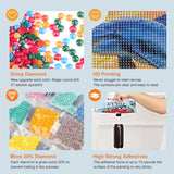 Anuver Dolphin Diamond Art Kits for Adult, Diamond Painting Kits for Beginners, DIY Full Drill Diamond Gem Craft Painting Home Wall Decor, 12x12 Inch Anuver