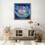 Yomiie 5D Dinosaur Special Shape Diamond Art Kits for Adults, Diamond Painting Animal DIY Full Drill Kits, Crystal Rhinestones Diamond Craft Canvas Home Wall Decor 12x12 inch (30x30cm) Yomiie