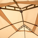 Barton 10' x 13' ft Garden Patio Gazebo Fully Enclosed All-Season w/Mosquito Netting and Curtains -Beige Barton