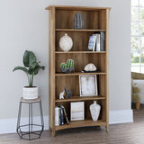 Bush Furniture Salinas 5-Shelf Tall Bookcase in Reclaimed Pine Bush Business Furniture