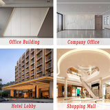 L Shaped Reception Desk,Modern Receptionist Desk with LED Lights & Lockable Drawer Retail Checkout Counter for Salon Reception Room Store Company Front Generic