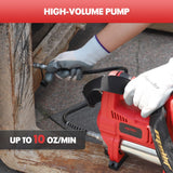 Mellif Power Grease Gun Compatible with Milwaukee 18V Battery (Tool ONLY), 10,000 PSI, Brushless Motor, 5 Variable Speed, 14 OZ Capacity, 30" Hose, Built-in LED, Safety Lock, Low-Voltage Protection Mellif