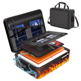 fannos 5200°F Fireproof Document Box, Important Document Organizer, Document Safe Box Fireproof Waterproof, 2025 Latest Model fannos