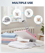 Gasgo 16"x24" Heat Press Machine - Auto Open Clamshell Sublimation Press, 1800W 110V for T-Shirts, Ceramics, Bags, Hats, Mugs & More w/Slide-Out Tray, Pink Gasgo