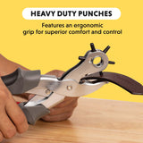 General Tools Revolving Punch Pliers 73 - 6 Multi-Hole Sizes For Leather, Rubber, & Plastic - Hobbies & Crafts General Tools