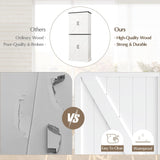 OtterOasis 72" Tall Pantry Cabinet, 31.5" W Larger Farmhouse Kitchen Pantry Cabinet with Barn Doors, Hidden Drawer and 4 Shelves, Wood Versatile Storage Cabinet for Kitchen, Dining Room, Living Room OtterOasis