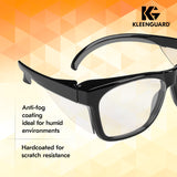 KLEENGUARD™ V30 Maverick™ Safety Glasses (56567), Clear Lenses with KleenVision™ Anti-Fog coating, Black Frame, Carrying Case, Eyewear for Men and Women KLEENGUARD