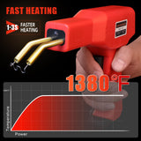 ATOLS Plastic Welder, 1000PCS Staples, Plastic Welding Kit, Hot Stapler Kit, Plastic Welder Gun Kit, Car Bumper Repair Kit, Plastic Repair Kit (Corded, Red) ATOLS