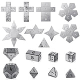 Therwen 9 Pieces Dice Welding Kit Welding Coupons DIY Welding Equipment Mild Steel Triangle Plate for Beginners TIG MIG Gas Arc Stick Welding Training Practice Accessories Tools, 8 Styles (1.5 Inch) Therwen