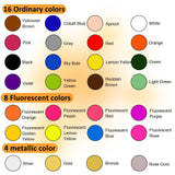 Airbrush Paint 28 Colors Water-Based Acrylic Airbrush Paint Set Ready To Spray For Nails Artists Diy Hobbyist And Beginners Painting Supplies Includes Metallic Neon Colors (30 ml/1 oz) Vanwoke