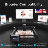 LONGER RAY5 20W Higher Accuracy Laser Engraver and Cutter, 130W Laser Engraving Cutting Machine can Cut 0.05mm Metal and Engrave Hundreds of Colors On Metal Steel 3.5"Touch Screen for DIY Longer