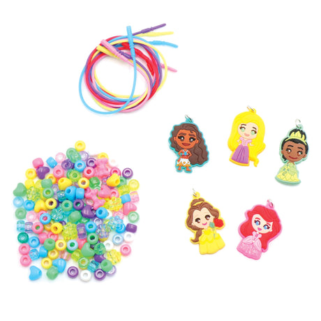 Disney Princess Necklace Activity, 160-Piece Jewelry Making Kit, Preschool Arts and Crafts, Kids Toys for Ages 3 Up Tara Toys