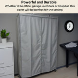 Formosa Covers Premium Wire Shelf Cover - 36x18x62 Inches Fit for 4-Tier Wire Shelving - Versatile Shelf Shield Protects & Organizes Garage, Outdoor, Kitchen, Inventory - Metal Rack Cover Grey Formosa Covers