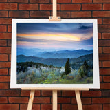 DIY Digital Acrylic Painting Set Scenic Blue Ridge Park Way Appalachians Smoky Mountains Spring Paint by Numbers on Canvas Without Frame for Adult Beginner Children Art Craft Wall Decor 16x20in LAENAKR