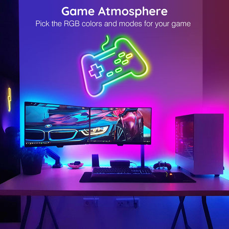 Led Neon Rope Lights 32.8Ft,Control with App/Remote,Flexible Led Rope Lights,Multiple Modes,IP65 Outdoor RGB Neon Lights Waterproof,Music Sync Gaming Led Neon Strip Lights for Bedroom Indoor Led Light AILBTON