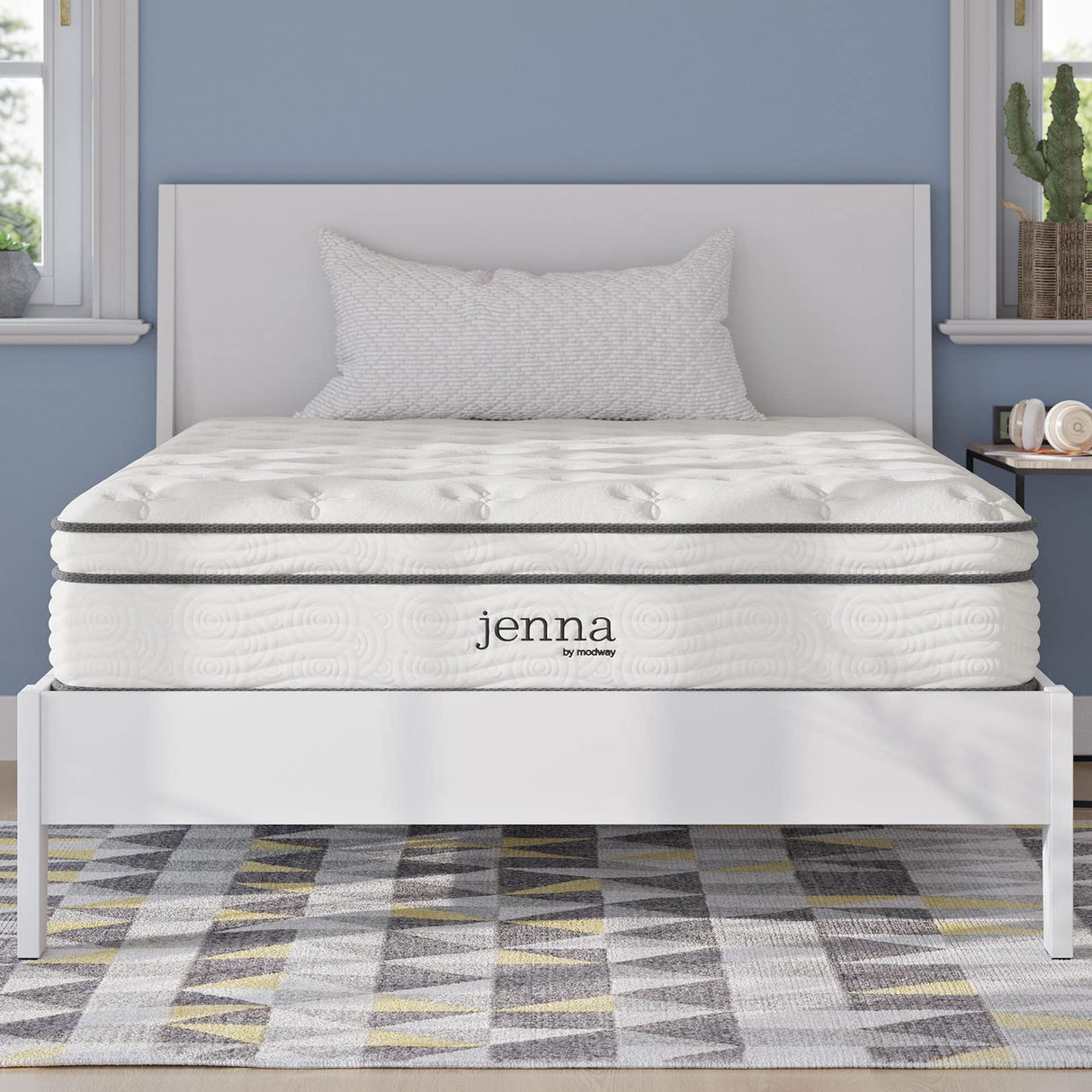Modway Jenna 10” Innerspring and Memory Foam Full Mattress With Individually Encased Coils Modway