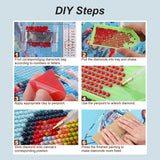 Anuver Dolphin Diamond Art Kits for Adult, Diamond Painting Kits for Beginners, DIY Full Drill Diamond Gem Craft Painting Home Wall Decor, 12x12 Inch Anuver