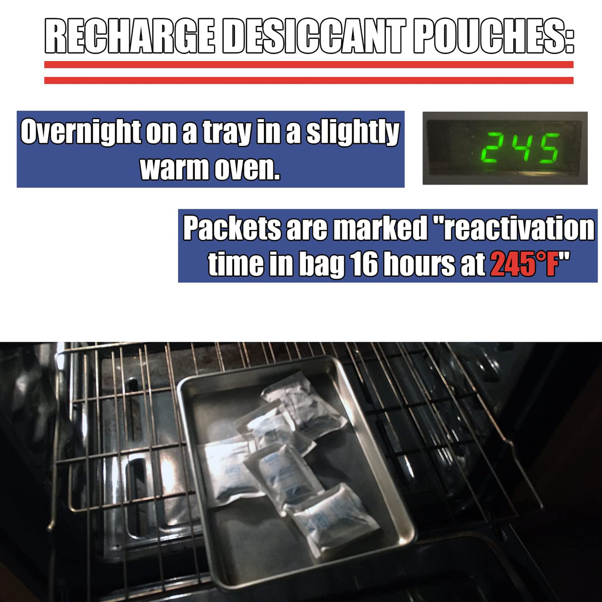 3D Printer Filament Storage Bags (Pack of 5): 5 Resealable 5 Mil Nylon/Plastic, 5 Large Oversize Rechargeable Clay Desiccant Drying Packs, 5 Humidity Indicator Cards by NetSellsIt NetSellsIt