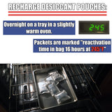 3D Printer Filament Storage Bags (Pack of 5): 5 Resealable 5 Mil Nylon/Plastic, 5 Large Oversize Rechargeable Clay Desiccant Drying Packs, 5 Humidity Indicator Cards by NetSellsIt NetSellsIt