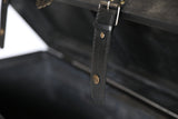 Vintiquewise Distressed Black Medium Wooden Storage Trunk Vintiquewise