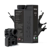 Inslogic Nylon-Like Tough 3D Printer Resin, High Impact Resistance & Flexibility for LCD, DLP, SLA Resin 3D Printers, Durable, Low Shrinkage, 365-405nm UV-Curing Resin for Functional Parts, 1kg, Black Inslogic