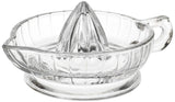 HIC Citrus Juicer Reamer with Handle and Pour Spout, Heavyweight Glass, Clear HIC Kitchen