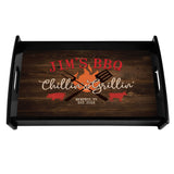Let’s Make Memories Personalized Serving Tray - Chillin’ & Grillin’ - for Backyard Chefs - Unique Entertaining Essential - Customize Title, Message Let's Make Memories