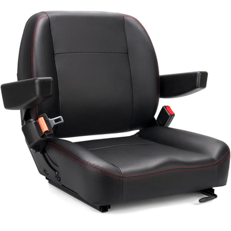 SEATIN Universal Forklift Seat,Tractor Seat,with Micro Switch,Armrest and Safety Belt,for Tractor,Mower,Skid Loader,Telehandler,Backhoe,Excavator Dozer… SEATIN