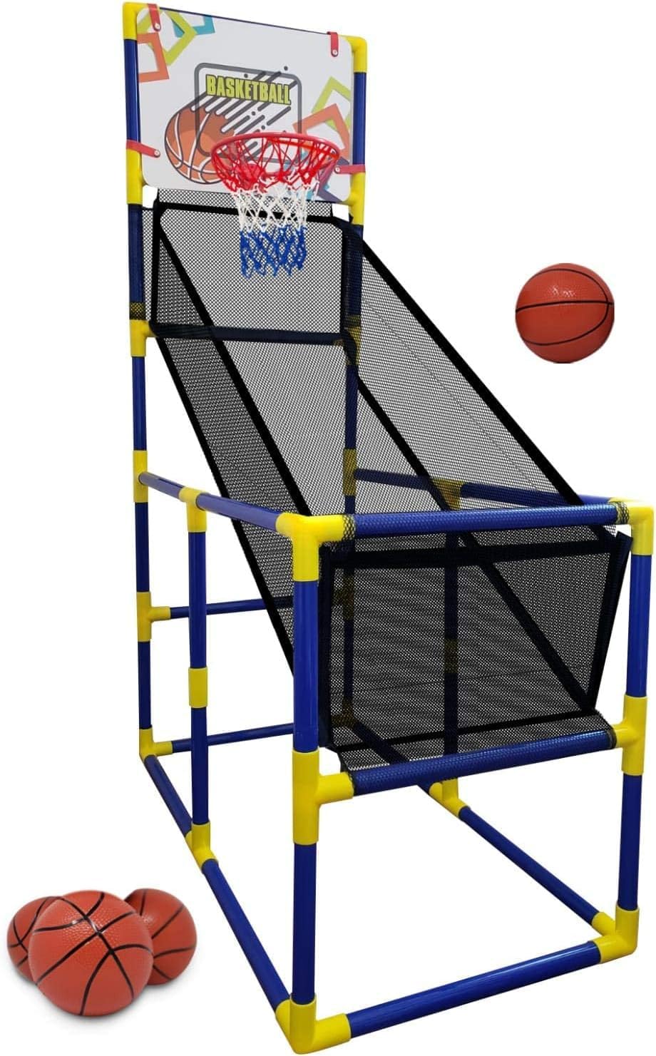 Kids Basketball Hoop Arcade Game, with 4 Balls Air Pump - Indoor Toy Basketball Shooting System - Fun for All Ages - Toys Sports for Boys and Girls Tundras Sports ziraki