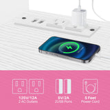 Rustic White Farmhouse TV Stand, Entertainment Center with Power Outlets for TVs up to 65 Inch, Mid Century Modern TV Cabinet, Media Console Table for Living Room, Farmhouse TV Console (Black) Redlifeᅟᅠ