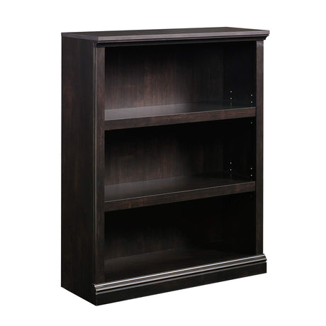 Sauder 3 Tier Book Shelf Wooden Bookcase Multipurpose Bookshelf for Home Office, Living Room, in Estate Black Sauder