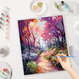 Easy Paint by Numbers Kit for Adults Beginner, Spring Adult Paint by Number Kits on Canvas, DIY Painting with Numbers for Adults, Acrylic Simple Oil Paint by Number Kits for Home Wall Decor 16x20 in BYGFHLYW