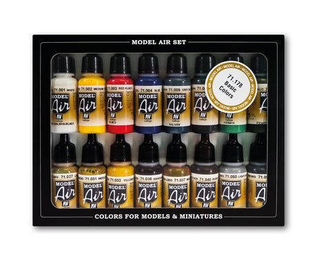 Vallejo WWII Allied Model Air Paint, 17ml (Pack of 16) Vallejo