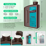 SUNLU 3D Printer Resin 2kg, Fast Curing Standard 3D Resin for LCD DLP SLA Resin 3D Printers, 395 to 405nm UV Curing 3D Printing Liquid Photopolymer Resin, Low Shrinkage, High Precision, 2000g, Grey SUNLU