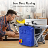 TROPOW Power Benchtop Planer, Powerful Benchtop Planer 1250W, Low Dust Work, Ideal for Hard & Soft Wood Planing & Thicknessing TROPOW