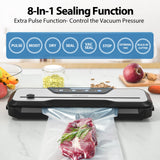 Vacuum Sealer Machine, with Starter Kit and 2-Year Warranty, Beelicious Automatic Air Sealing for Food Storage, Build-in Cutter, Moist Mode, EXT-VAC Beelicious