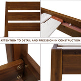 Acacia Emery Bed Frame with Headboard Solid Wood Platform Bed, King Size Bed Frame, Mid - Century Modern Wood Bed Compatible with All Mattresses, Easy Assembly, Non-Slip, Chocolate. A ACACIA FURNITURE