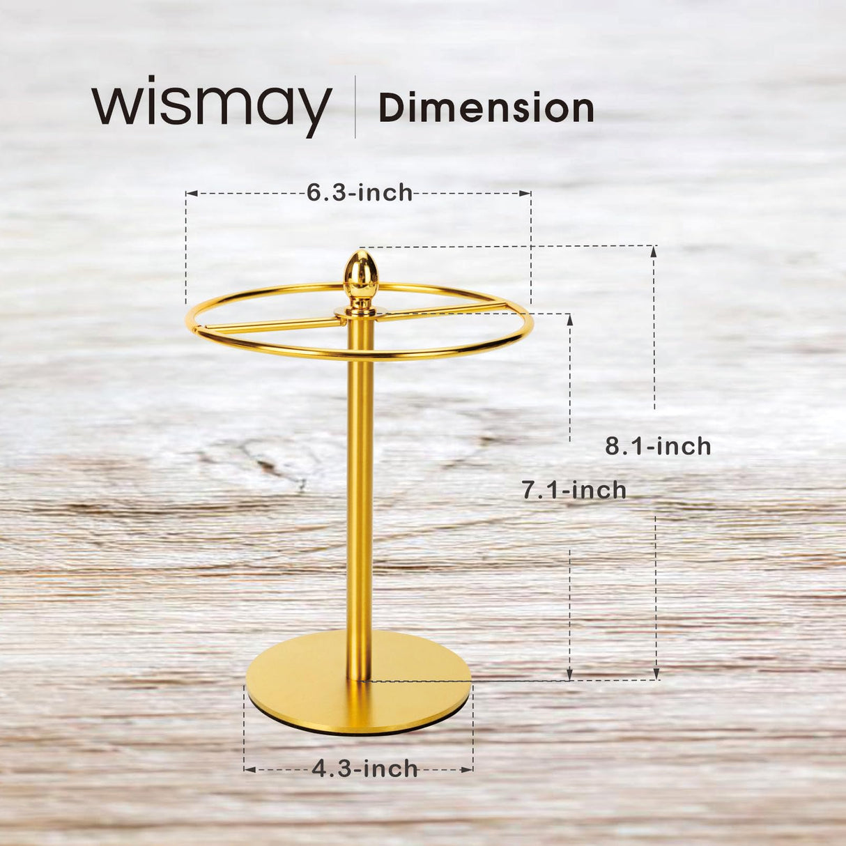 Sunglasses Organizer Display Stand, Eyeglass Holder Rack for 12 Pairs of Glasses, Stainless Steel (Gold) Wismay