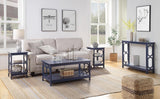 Convenience Concepts Omega Console Table with Shelf, Cobalt Blue Convenience Concepts